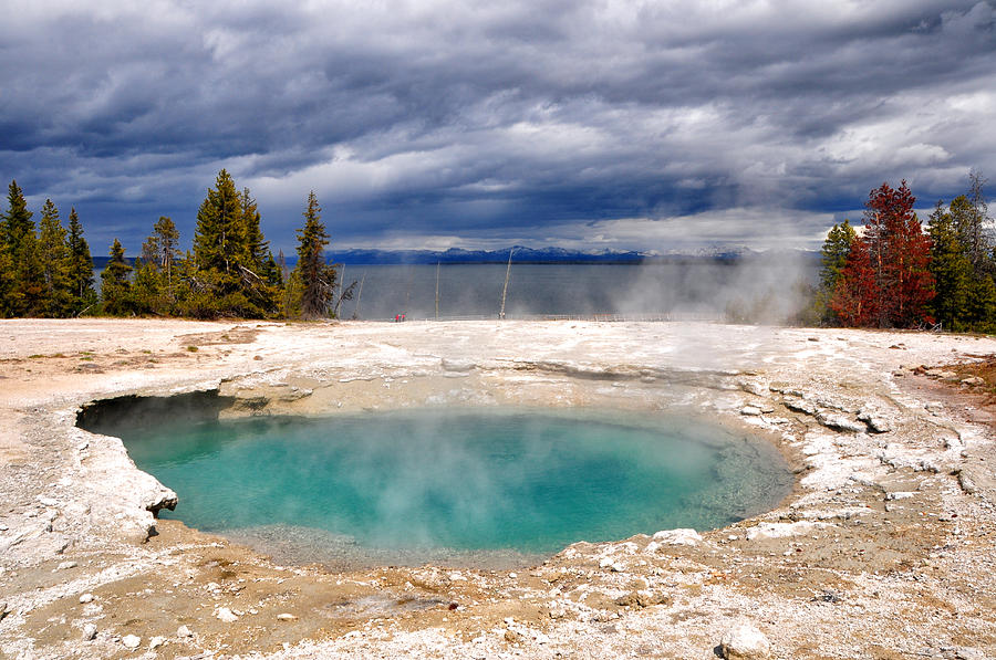 Pool at West Thumb Geyser Basin Photograph by Bruce Friedman