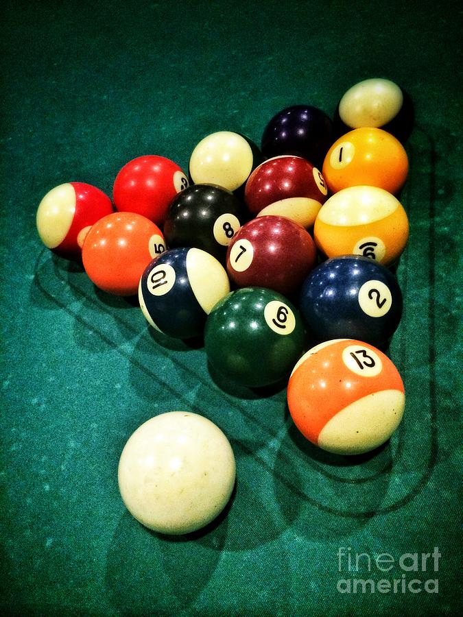 Ball Photograph - Pool Balls by Carlos Caetano