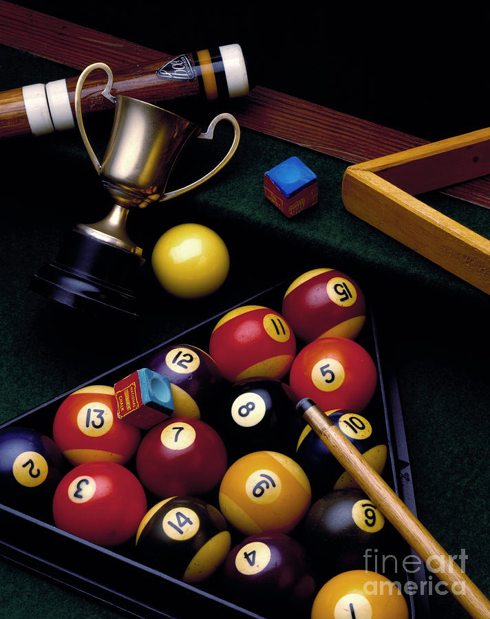 Ball Photograph - Pool Gear by MGL Meiklejohn Graphics Licensing