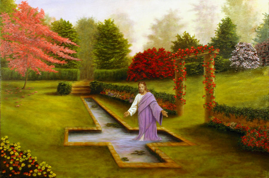 Pool of Forgiveness Painting by Rick Fitzsimons