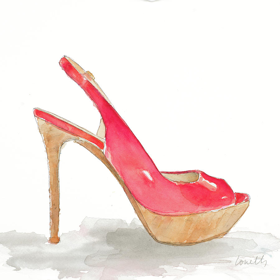 Pool Party Stiletto Painting by Lanie Loreth - Fine Art America