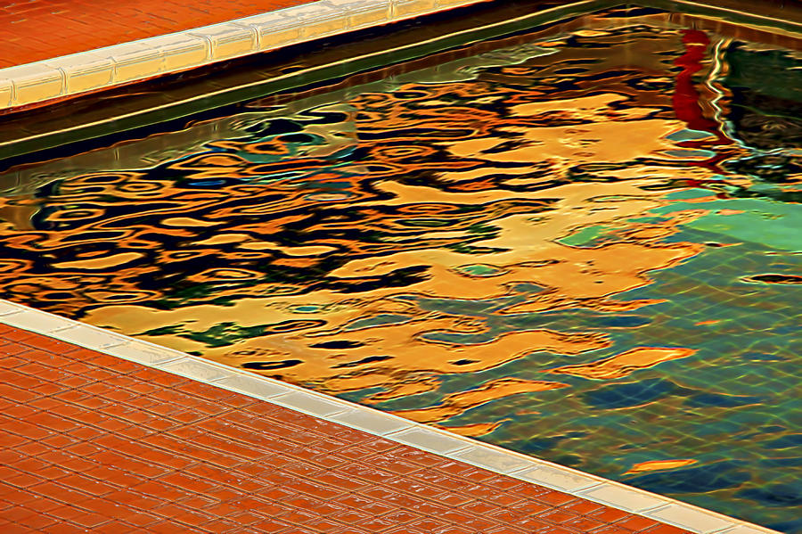Pool Reflections Photograph by Maria Coulson