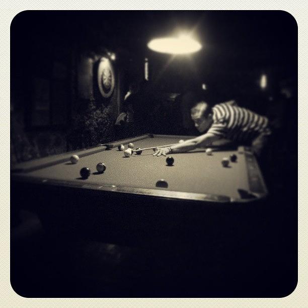Ball Photograph - #pool #table #bar #game #billiard by Joe Giampaoli