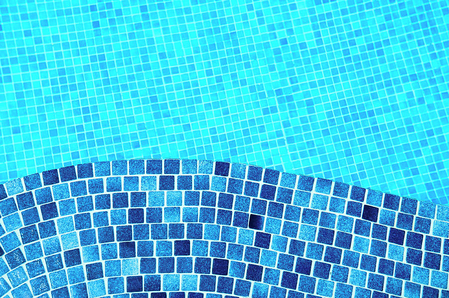 Pool Tile Background Photograph by Jodijacobson