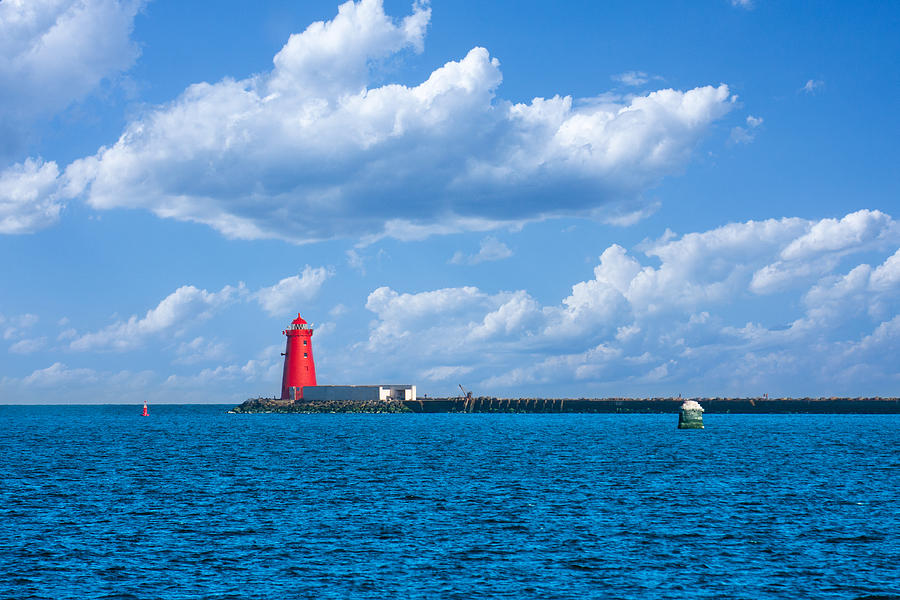 Poolbeg Lighthouse in Dublin Bay Photograph by Semmick Photo