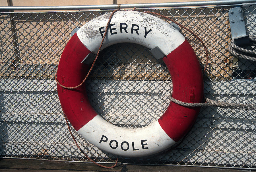 Poole Ferry Lifebuoy Photograph by Gordon James