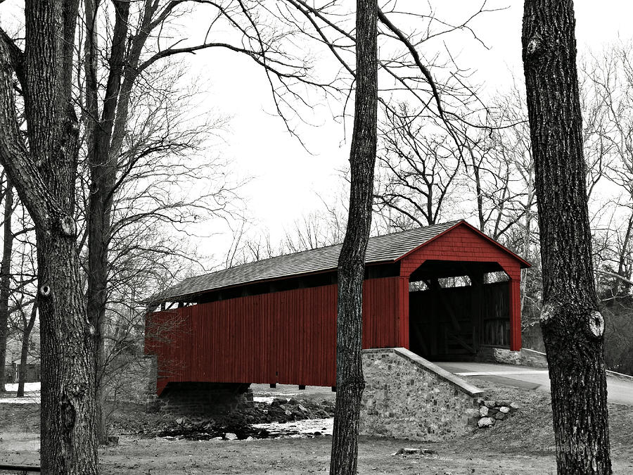 Poole Forge Covered Bridge Photograph by Dark Whimsy