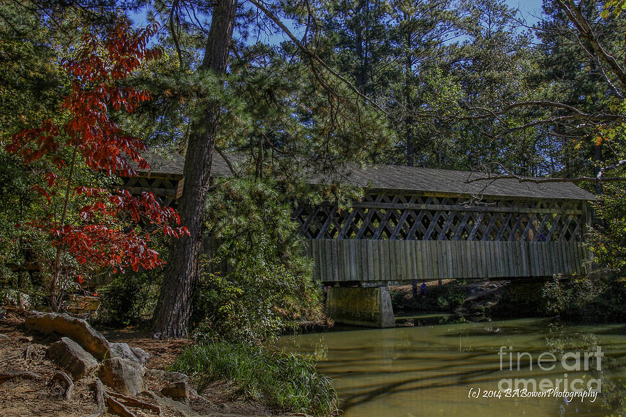 Pooles Mill Covered Bridge Photograph by Barbara Bowen