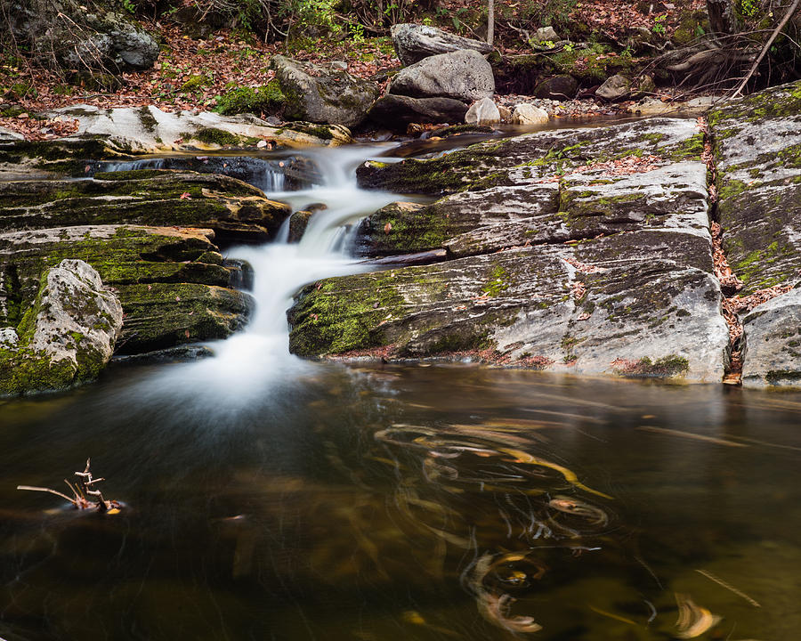 Waterfall Photograph - Pooling River by Geoffrey Bolte