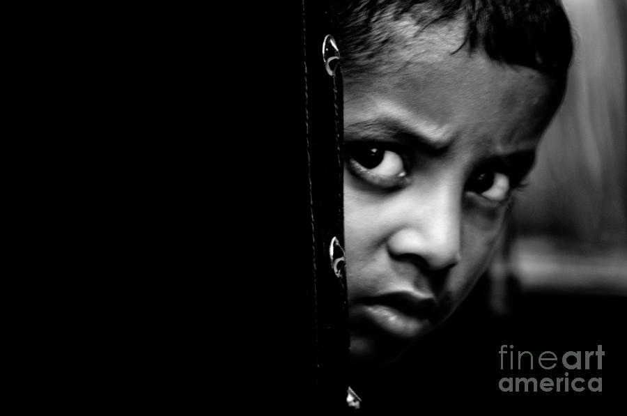 Poor Child Photograph by Venura Herath
