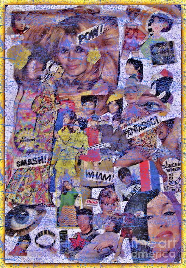 Pop Art 1967 Mixed Media by Joan-Violet Stretch