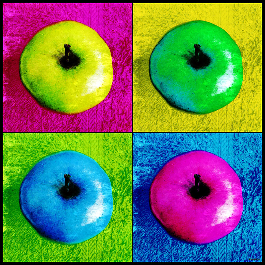 Pop Art Apples Photograph by Shawna Rowe