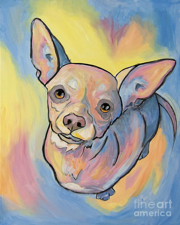 Pop Art Chihuahua Painting by Robin Wiesneth