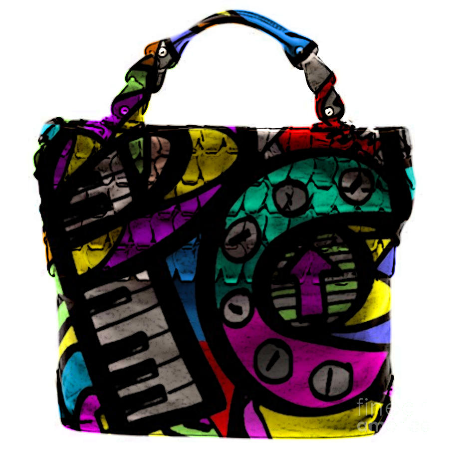 Hand Bag Mixed Media - Pop Art Hand Bag Painting by Marvin Blaine