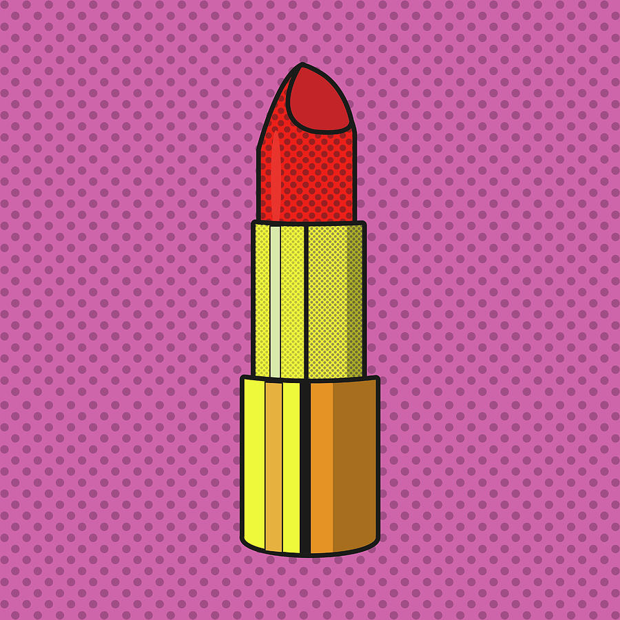 Pop Art Lipstick Design Digital Art by Giuseppe Ramos