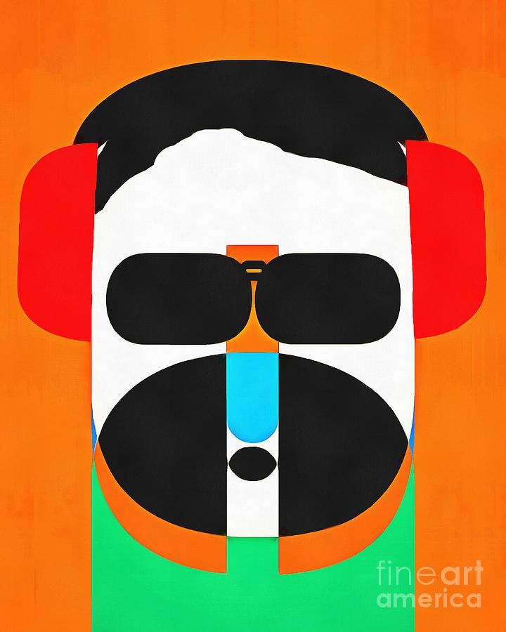 Hipster Photograph - Pop Art People Hipster by Edward Fielding