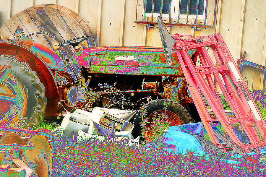 Pop Art Tractor Photograph by Doc Braham