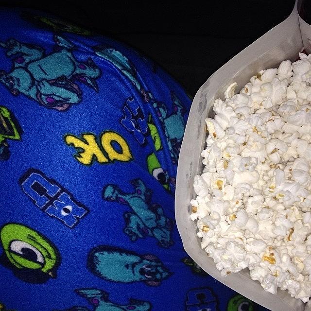 Popcorn And Monsters U Pjs. :) Aw Photograph by Teresa Miller