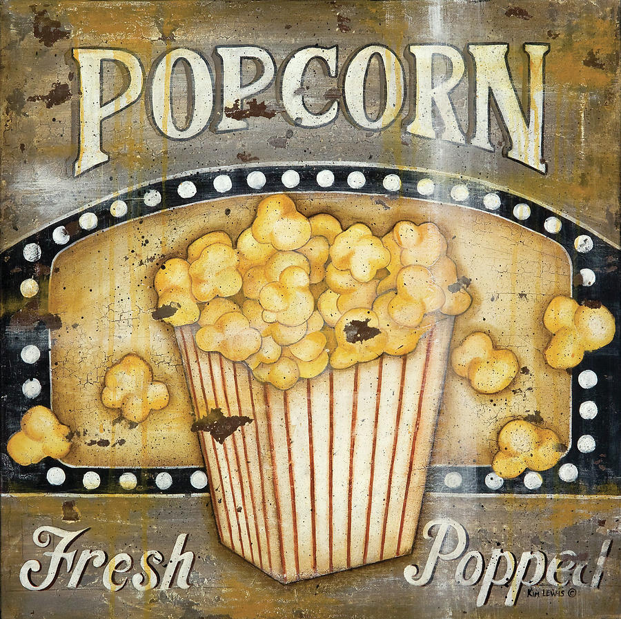 Popcorn Painting by Kim Lewis - Fine Art America