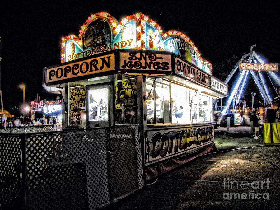 Summer Photograph - Popcorn stand by Christina Perry