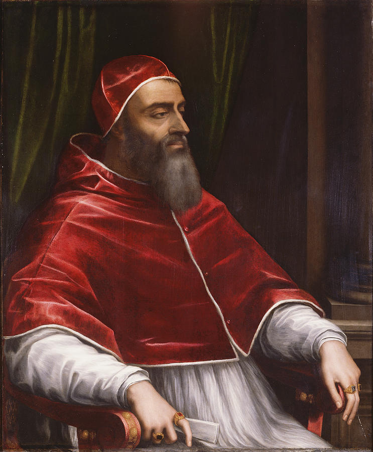 Pope Clement the 7th Painting by Sebastiano del Piombo