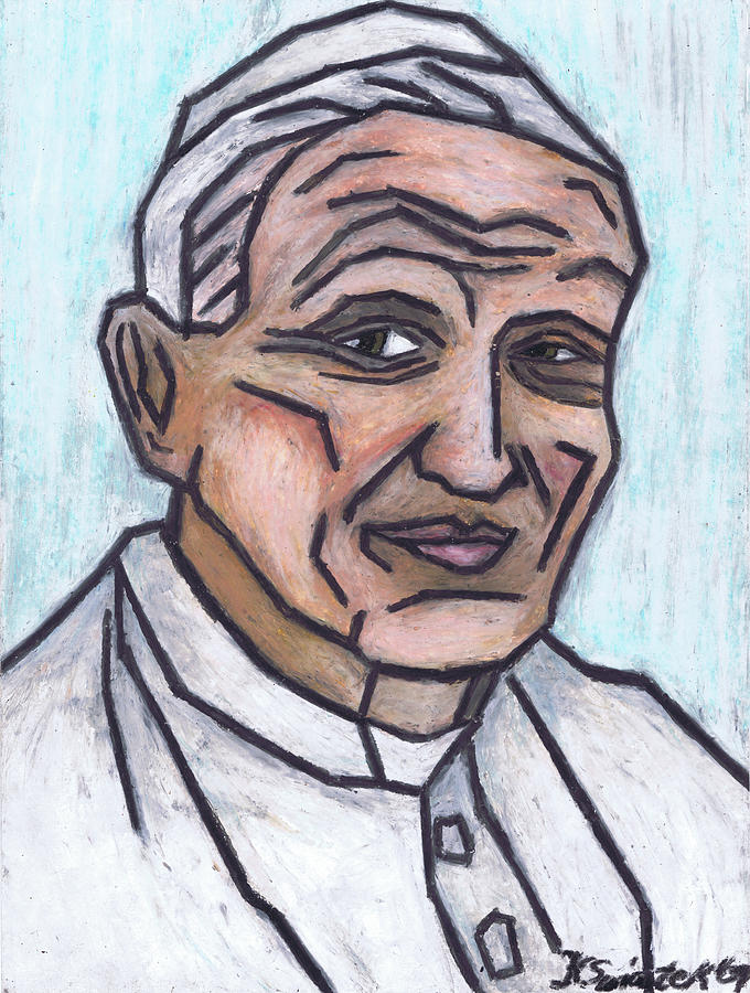 Portrait Painting - Pope John Paul II by Kamil Swiatek