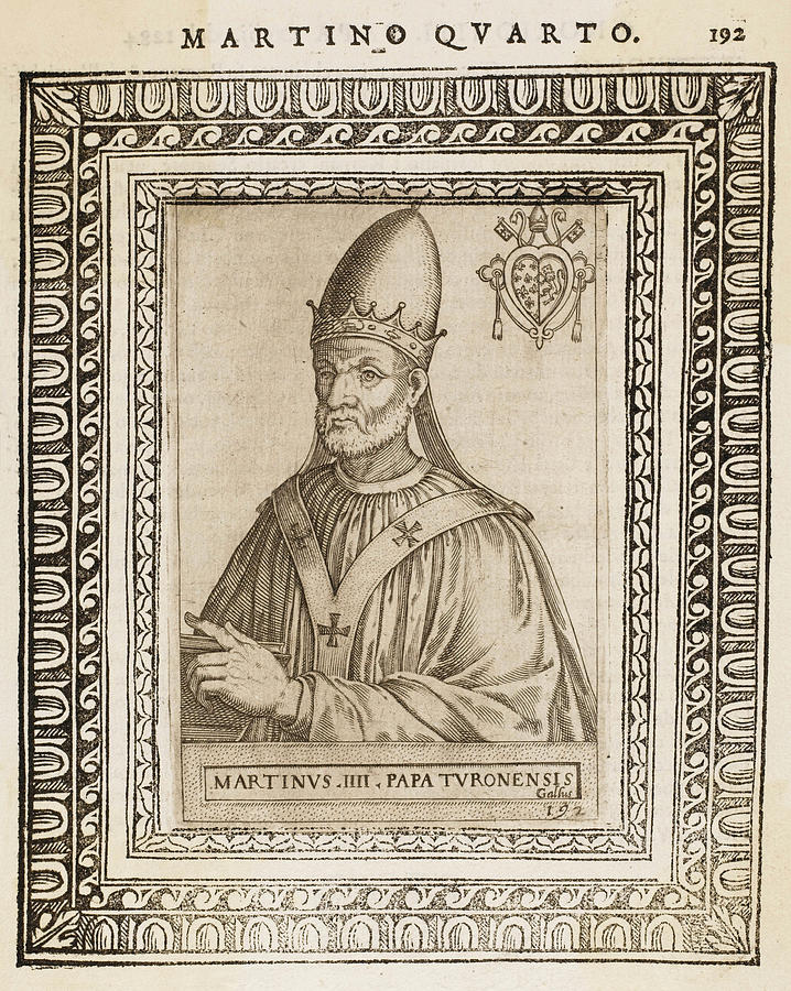 Pope Martinus Iv (simon De Brion) Drawing by Mary Evans Picture Library ...