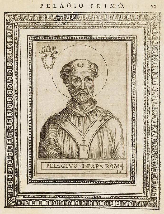 Pope Pelagius I Date Reigned Drawing by Mary Evans Picture Library ...