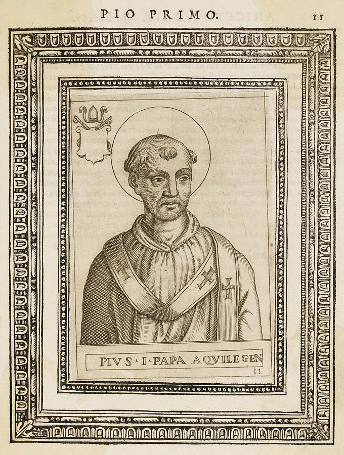 Pope Pius I Pope And Saint Date Drawing by Mary Evans Picture Library ...