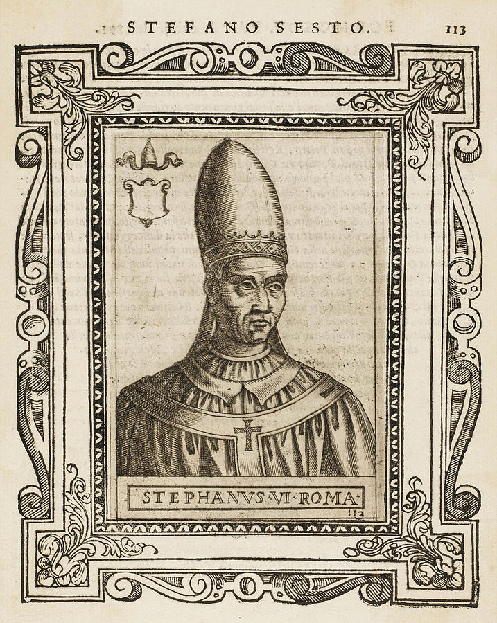 Pope Stephanus Vi (sometimes Listed Drawing by Mary Evans Picture ...