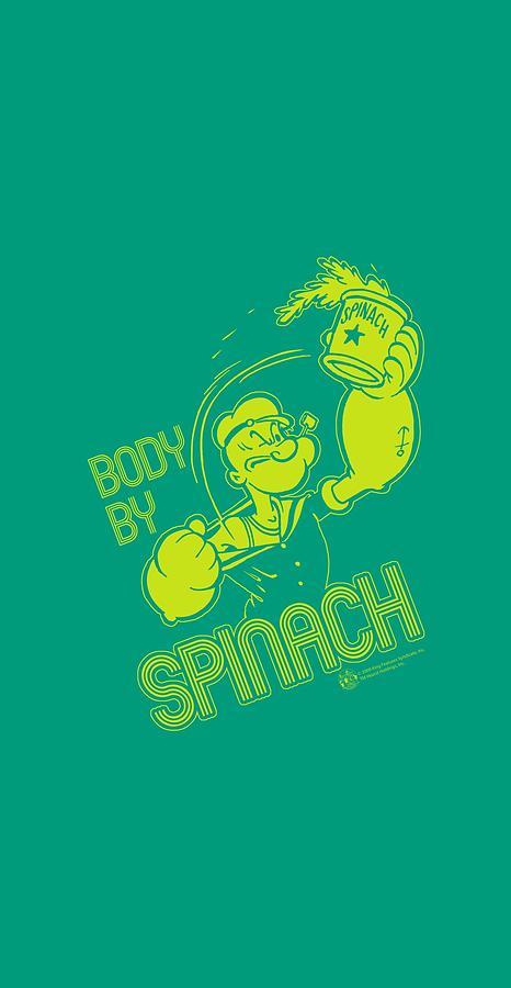 Vintage Digital Art - Popeye - Body By Spinach by Brand A