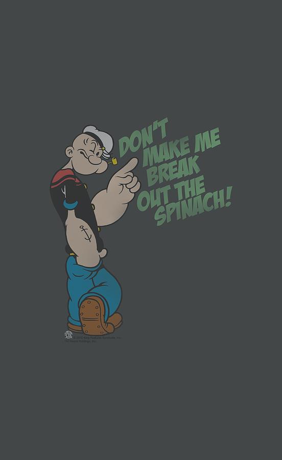Vintage Digital Art - Popeye - Break Out Spinach by Brand A