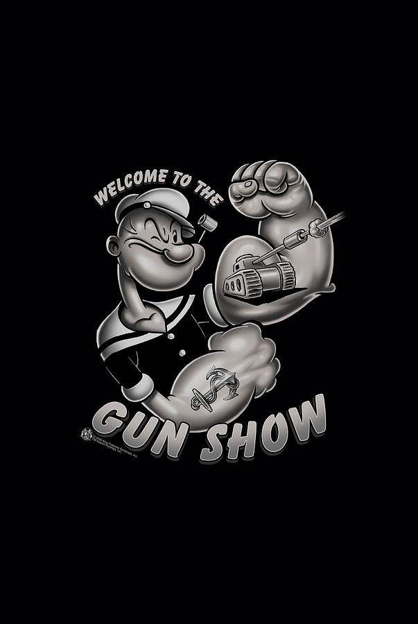 Popeye Digital Art - Popeye - Gun Show by Brand A Popeye Digital Art - Popeye - Gun Show by Brand A