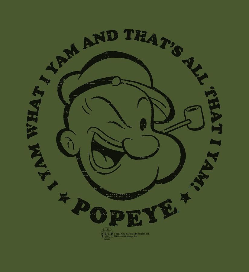 Popeye Digital Art - Popeye - I Yam by Brand A