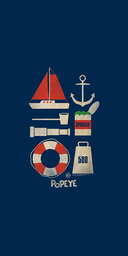 Popeye - Items Digital Art by Brand A - Fine Art America