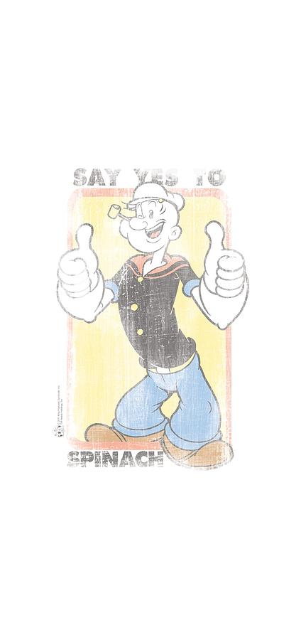 Popeye Digital Art - Popeye - Say Yes To Spinach by Brand A