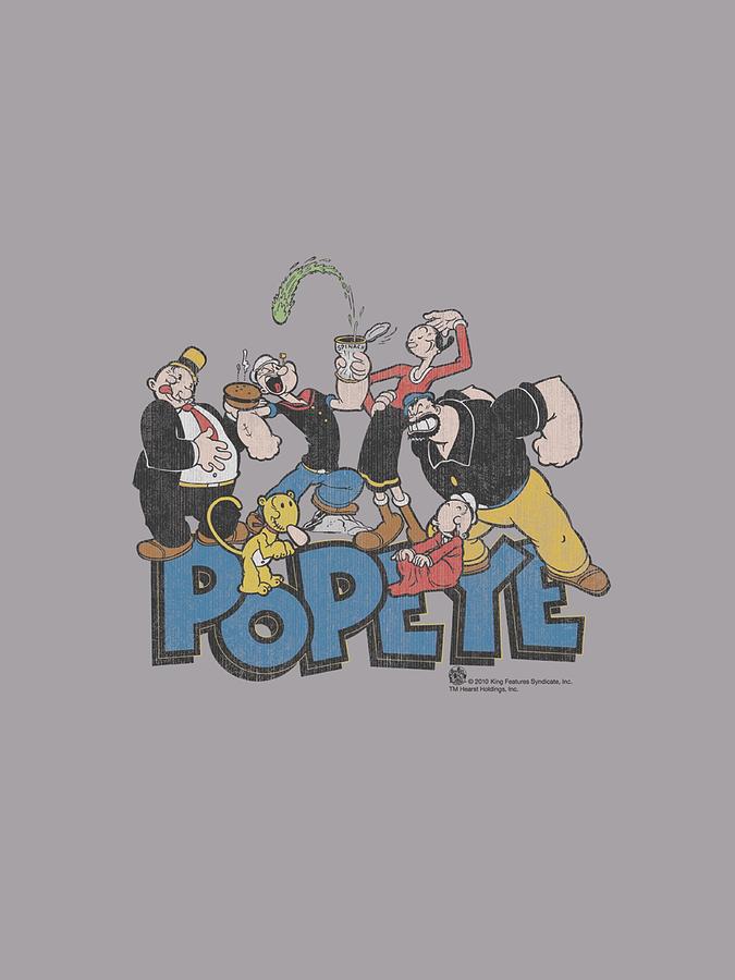 Popeye Digital Art - Popeye - The Gang by Brand A