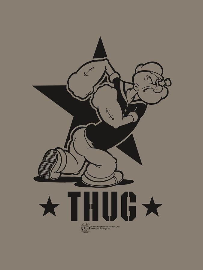 Popeye Digital Art - Popeye - Thug by Brand A