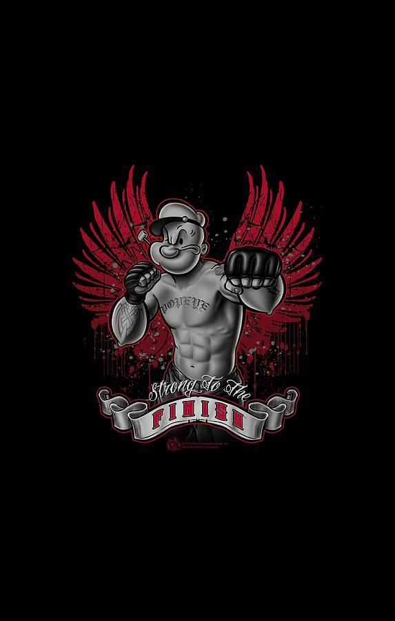 Vintage Digital Art - Popeye - Undefeated by Brand A
