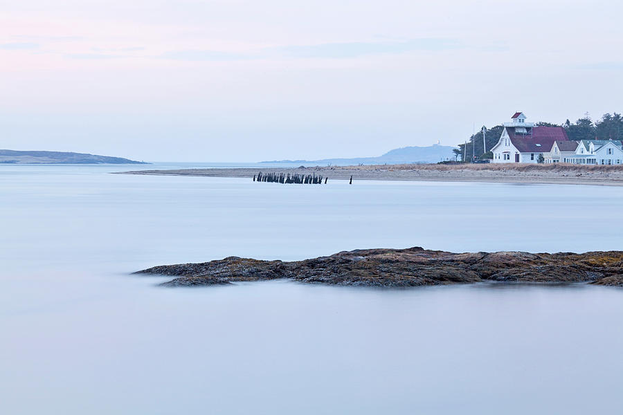 Nature Photograph - Popham Beach, Maine At Dawn. Time by Chris Bennett
