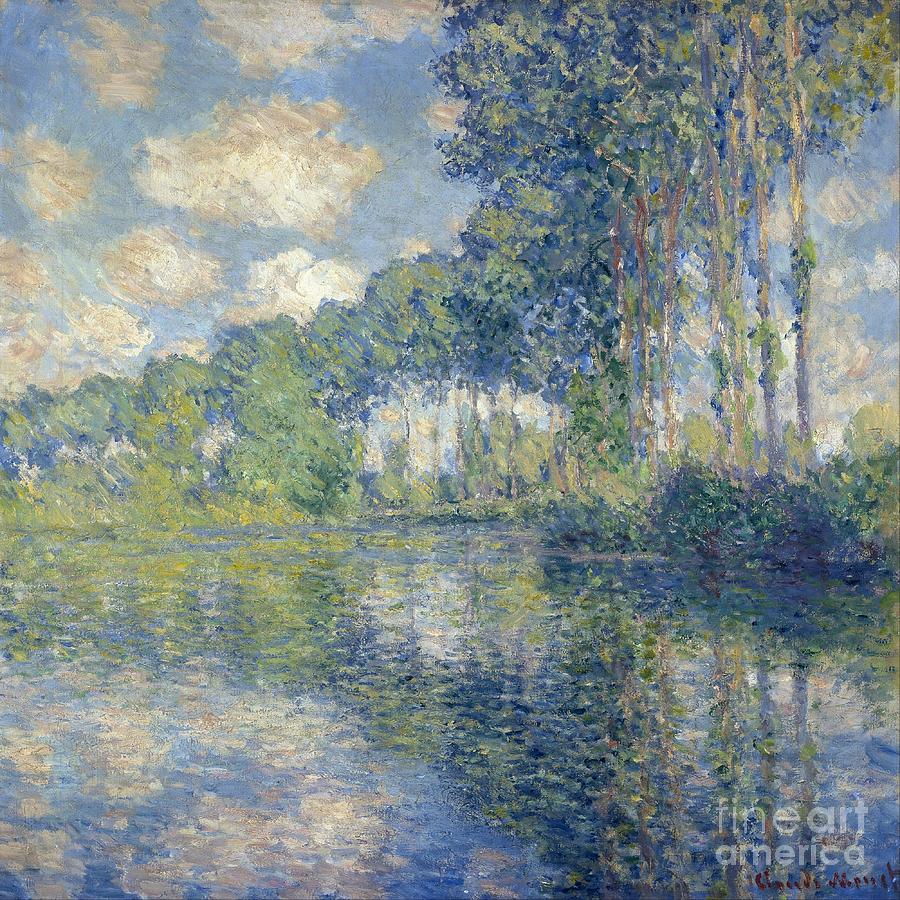Poplars on the Epte 1891 Painting by Claude Monet