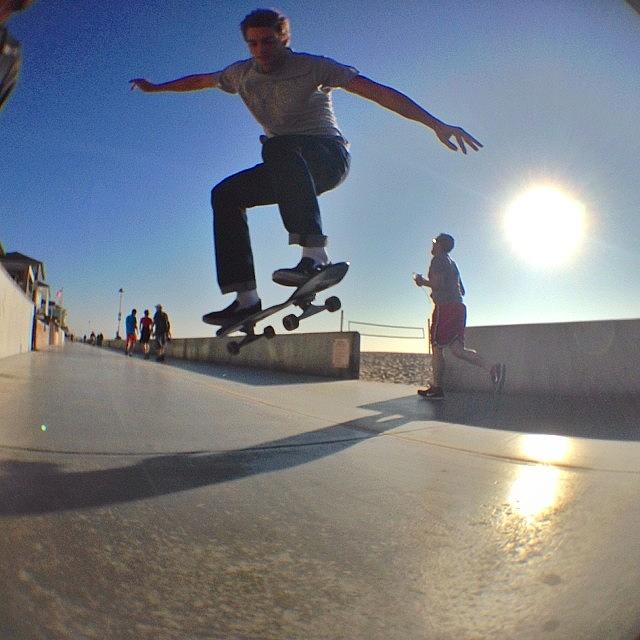 Popped An Ollie, Hes Sweatin Photograph by Tyler Rice