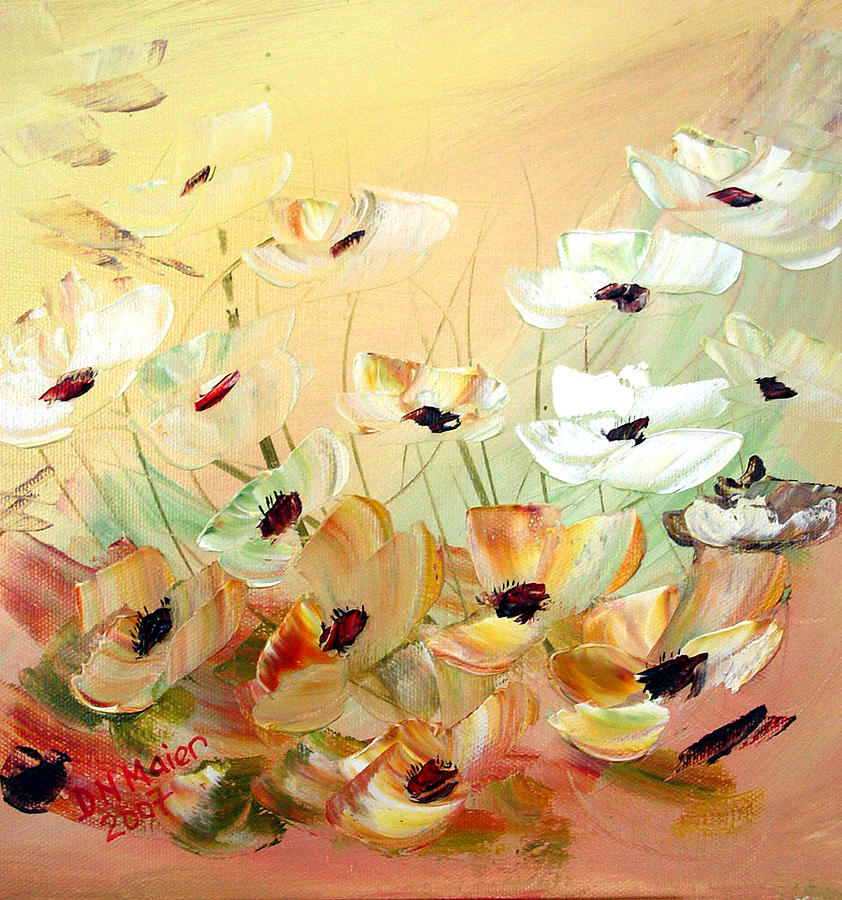 Poppies 3 Painting by Dorothy Maier