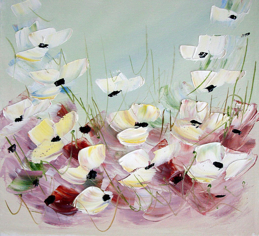 Poppies 5 Painting by Dorothy Maier