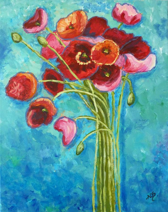 Poppies Painting by Amelie Simmons