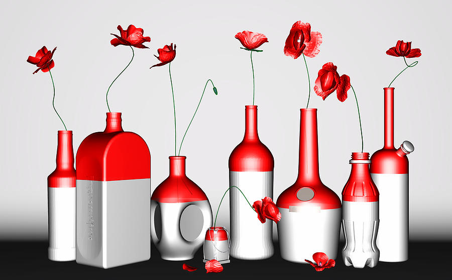 Poppies Digital Art by Andrei SKY