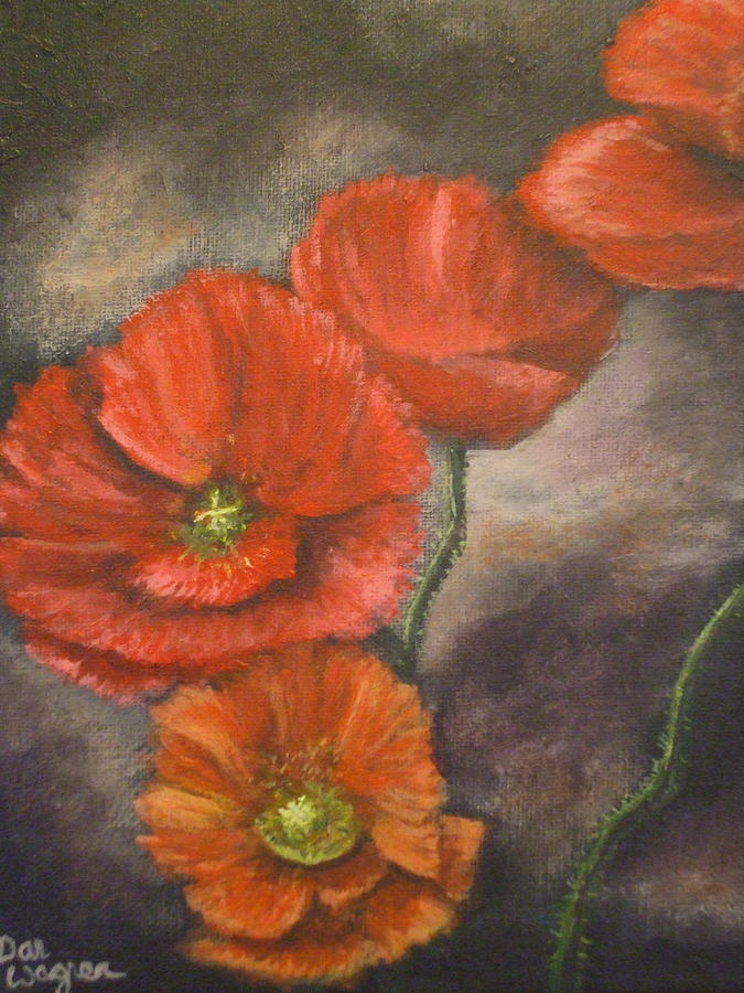 Poppies Painting by Dan Wagner