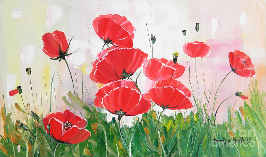 Original Painting - Poppies by Denisa Laura Doltu Original Painting - Poppies by Denisa Laura Doltu