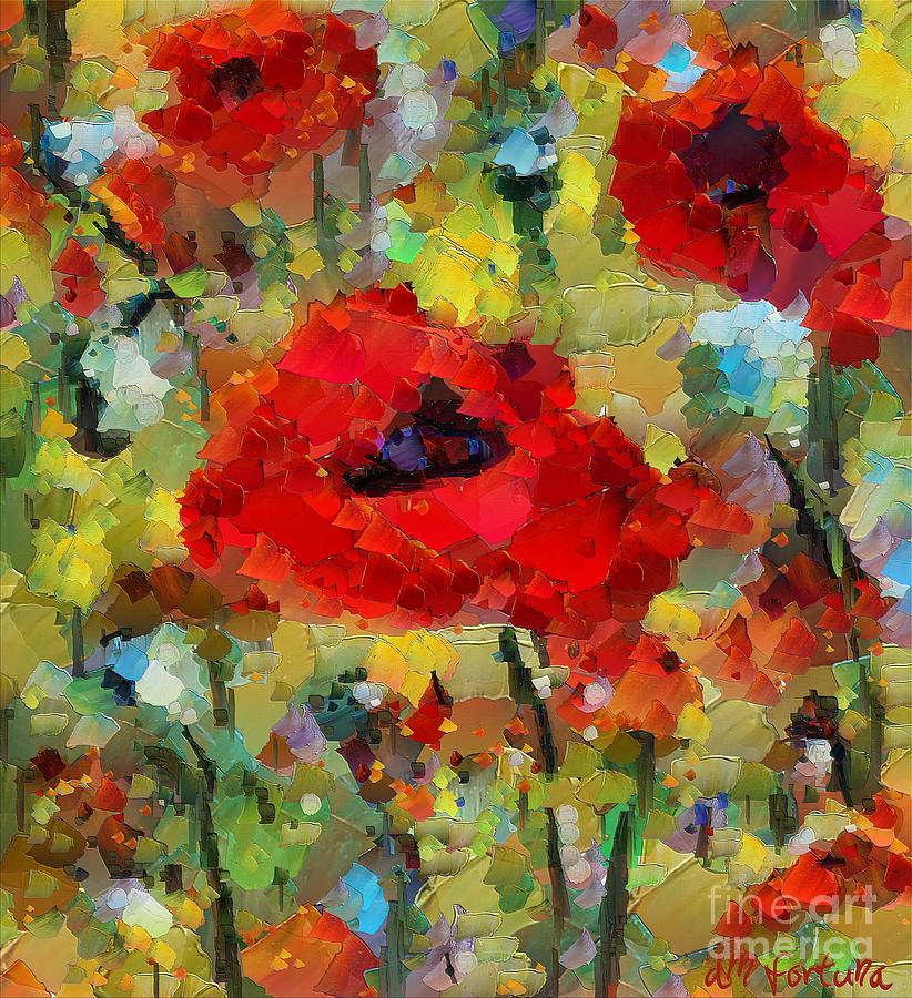 Poppies Mixed Media by Dragica  Micki Fortuna