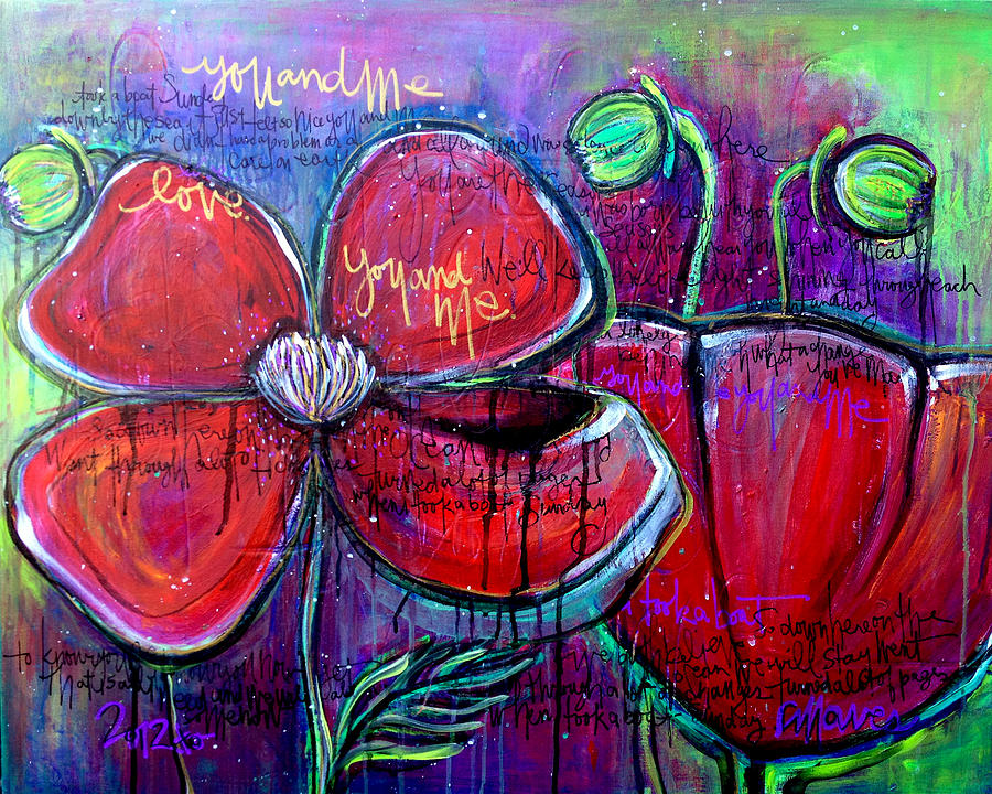 Poppies for Sonja Painting by Laurie Maves ART